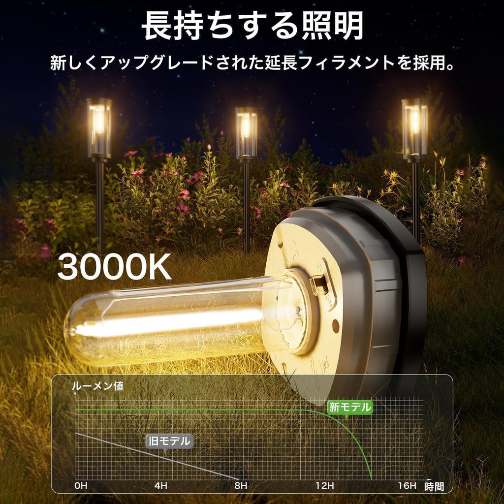 BITPOTT Outdoor Waterproof Solar Lights of Light Automatic 3 Garden Path Suitable for Flower and Landscapes (Set 4) IP65, Stylish, Bright, Sensor,