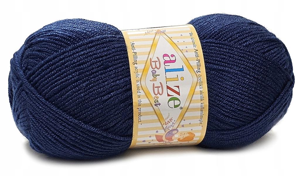 Alize baby best soft and delicate navy blue yarn for children 58