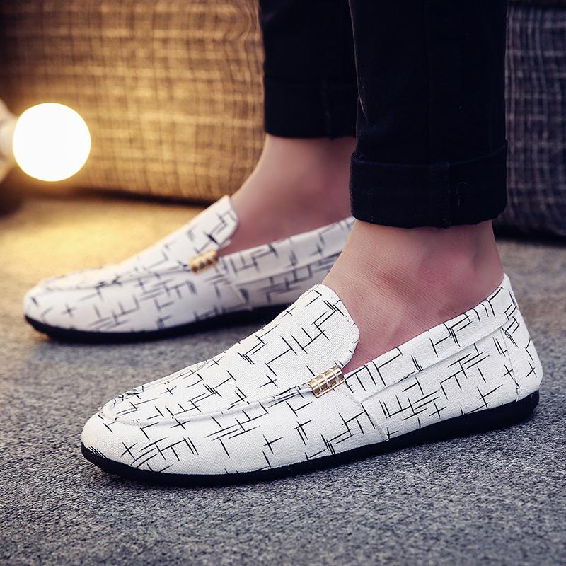 Men Casual Fashion Man Formal Shoes Handmade Male Luxury Loafers Moccasins Footwear Black Slip On Men's Flats Male Driving Shoe