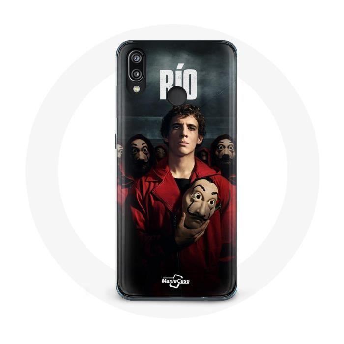 Case - MANIACASE - Huawei P20 Lite - Flexible - Black - La Casa De Papel Rio Mask