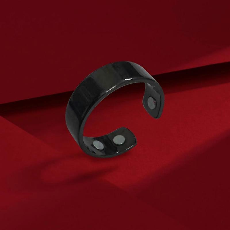  Adjustable Magnetic Ring - 1st Gen Health Ring for Sleep, Black/Silver/Gold/Rose Gold, 1-Pack