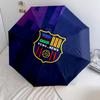 Узор FC Barcelona, автоматический складной зонт, портативная и складная конструкция, 8 спиц, рождественский или день рождения подарок.