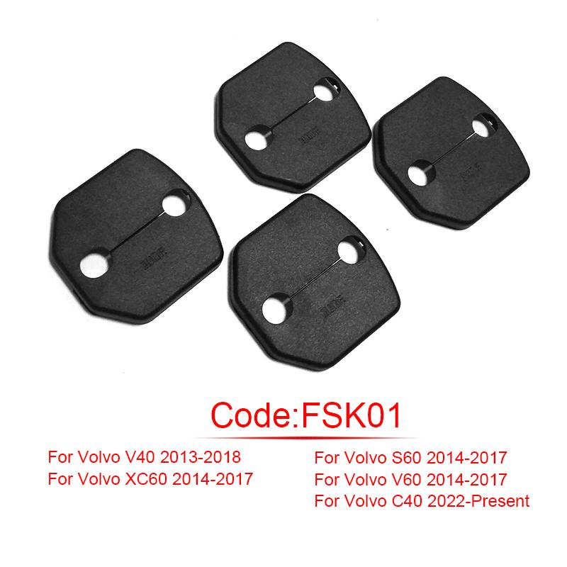 4pcs ABS Car styling Door Check Arm Protection Cover For Volvo XC40 S60 XC60 V60 XC90 V40 S90 C40 V90 Polestar 1 2 2004-2024