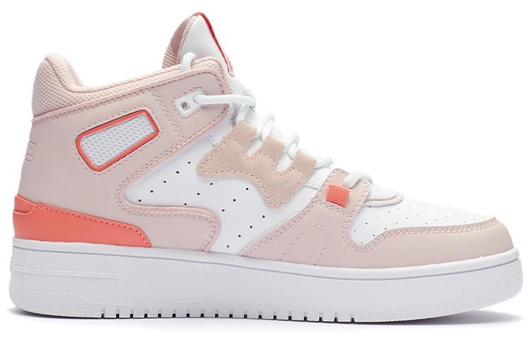 Li Ning Attack 2020 Synthetic Leather, Split Suede Cushioning Slip Resistant Abrasion Resistant Mid top AGBQ116-8