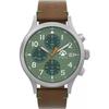 Мужские часы Timex Expedition North Sierra Chronograph с зеленым циферблатом Tw2w16400