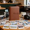 256 карманов Альбом-памятка из ПУ-кожи Однотонный Подходит для Fujifilm для пленки instax Mini Для свадебных семейных путешествий Воспоминания