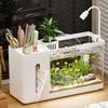 Multifunctional Ecological Aquarium: Creative Desktop Fish Tank Tissue Box for Living Room Landscaping