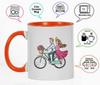 Inkdotpot Керамические кофейные кружки Soulmate 11 унций, кофейные кружки, которые отлично подойдут в качестве подарка жениху и невесте на помолвку, холостяку и девичнику