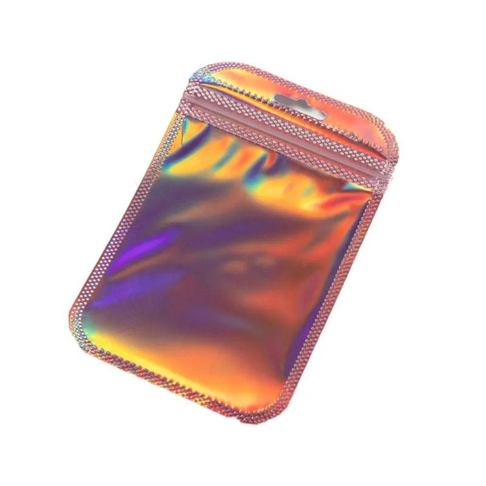 50 шт., пакеты для хранения продуктов с застежкой-молнией, самозапечатывающиеся DIY, упаковка для ювелирных изделий, модные упаковочные пакеты