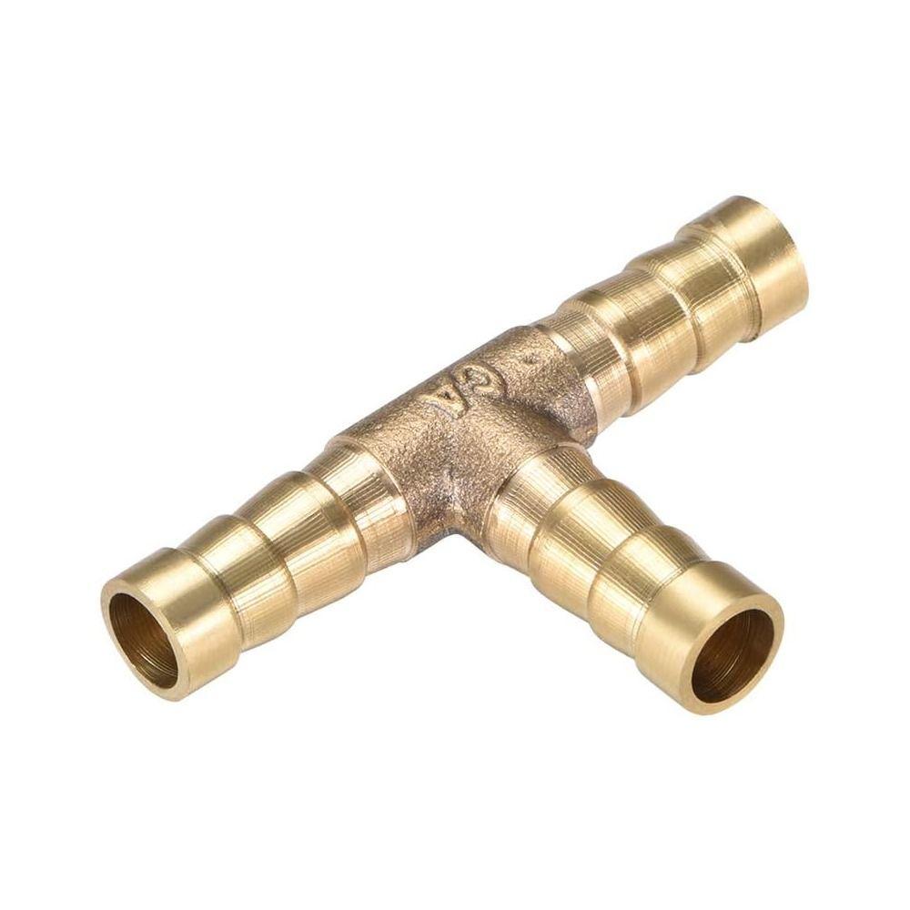 1/4" 5/16" 3/8" 1/2" 5/8" 3 Ways Brass Barb Hose Barbed Tee Connector Fitting Air Gas Water Fuel
