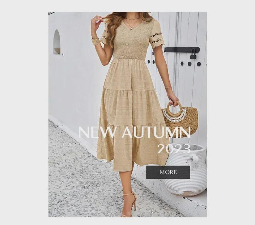 Весна Лето 2024 Женское платье с V-образным вырезом, коротким рукавом, однотонное, в европейско-американском стиле, Diyun