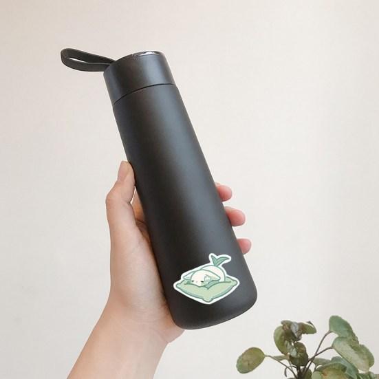 40 шт./компл. наклейка для коллажа самоклеящаяся поставка для блокнота съемная наклейка с прозрачным принтом в виде животного удобное украшение сыр кролик