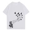 Women's Round Neck Casual Printed Short-sleeved T-shirt Top