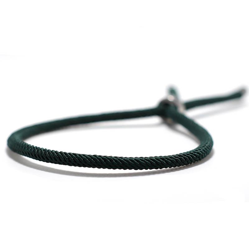 Fashion Rope Bracelet Unisex Adjustable Stainless Steel Circle Beach Surfing Nautical Braslet Meditation Fabric Braclet Pulsera