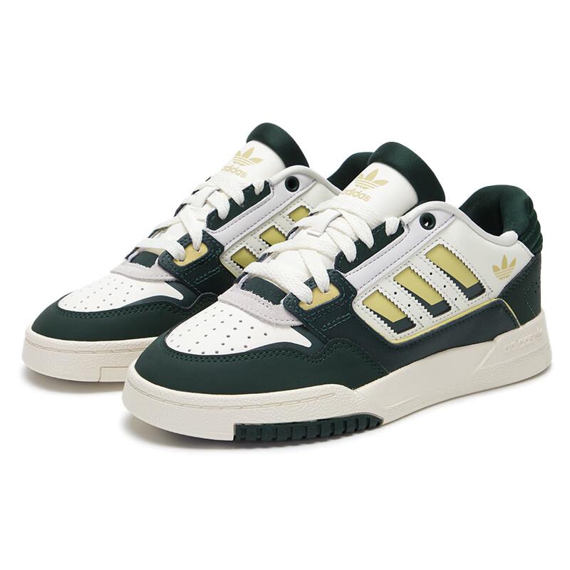 Adidas Оригинальные низкие кеды для скейтборда Originals Drop Step с противоскользящей подошвой и износостойким верхом, унисекс, зелено-белые кроссовки JQ0105