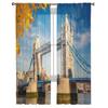 Tower Bridge In London Luxurious Chiffon Sheer Curtains for Living Room Bedroom Decoration Window Voiles Tulle Curtain