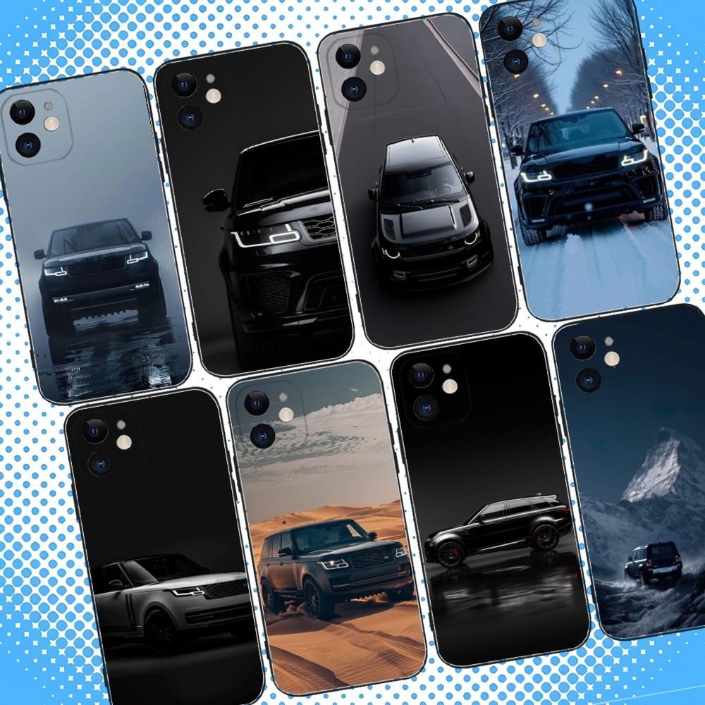 Чехол для телефона Range Roveres Sport R для iPhone 16,15,14,13,12,11,Pro,Max,Plus,X,XS,XR,SE,8,7,Mini, Мягкий силиконовый черный чехол