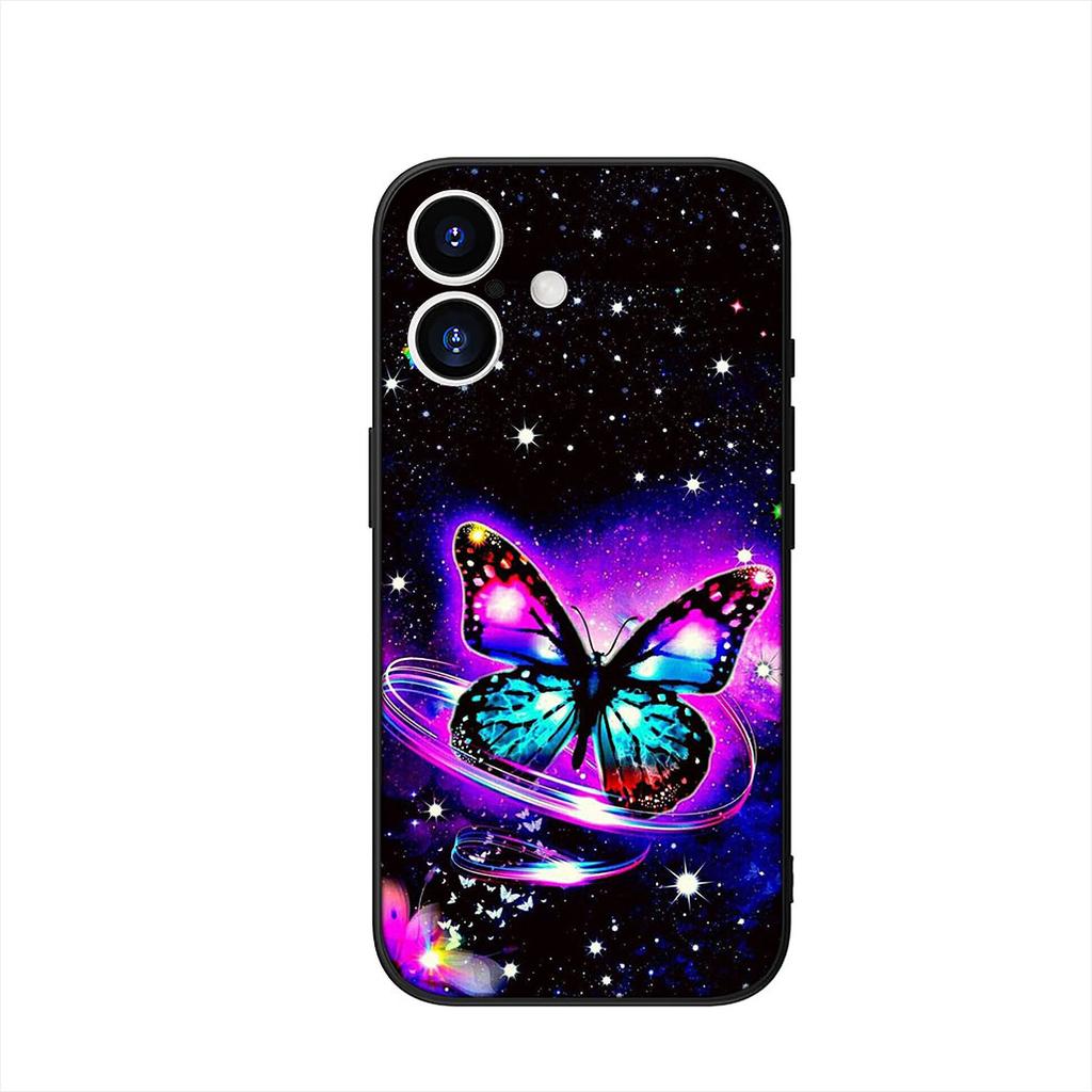 Butterfly Rose Flower Red Phone Case for Samsung Galaxy A55 A54 A25 A36 A17 A26 A35 A33 A34 A14 A37 S8 S9 S20 S21 FE S10 Plus