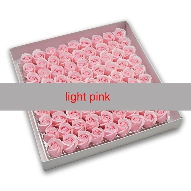 81 шт., роза для ванны, цветок для тела, цветочное мыло, душистая роза, незаменимый свадебный подарок на день Святого Валентина H