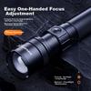 SupFire High Brightness Flashlight Zoomable Laser Long Range Compact Portable Home Use Long Battery Life Outdoor Patrol Emergency Light