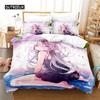 Cartoon Girl Bedding Set Duvet Cover Set 3d Bedding Digital Printing Bed Linen Queen Size Bedding Set Fashion Design