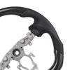 Steering Wheel for 2008-2020 Nissan 370Z, Carbon Fiber Steering Wheel D-Shaped Flat-Bottom, Leather Grip with Non-Slip Texture & Precise Stitching,