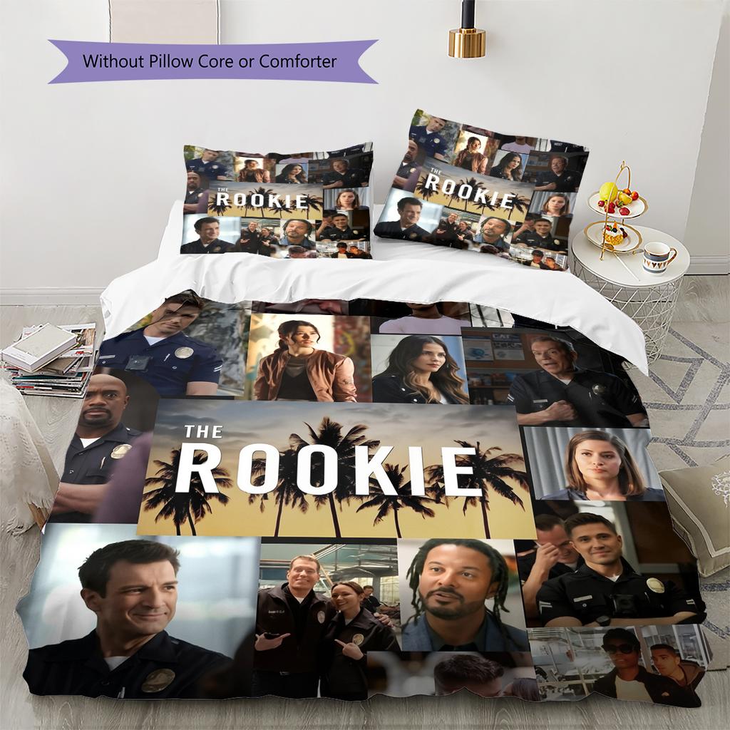 Постельное белье с узором «Новичок» Домашний декор Подарок на день рождения (1 пододеяльник + 2 наволочки, без наполнителя)