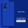 Angel Eyes Square Liquid Silicone Back Cover для VIVO V25 Pro 5G Global Phone Case VIVOV25Pro VIVOV25 V25Pro Soft Shield Armor