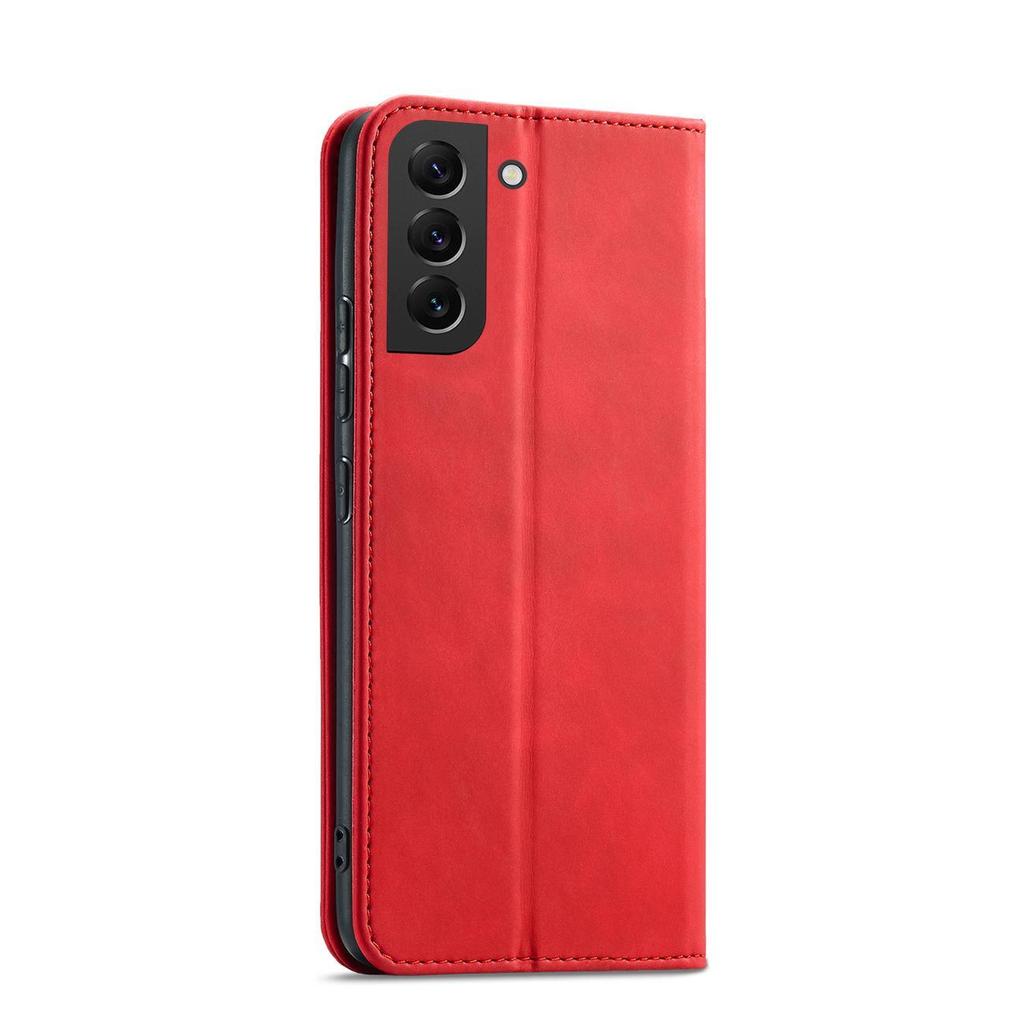 Samsung Galaxy S23+ Premium Flip Wallet Case - Crimson Red by Hurtel