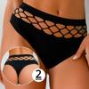 2 Pcs Hollow Out Lingerie Seamless Sexy Panties Women Elasticity Underwear Temptation Middle-waist G-Strings