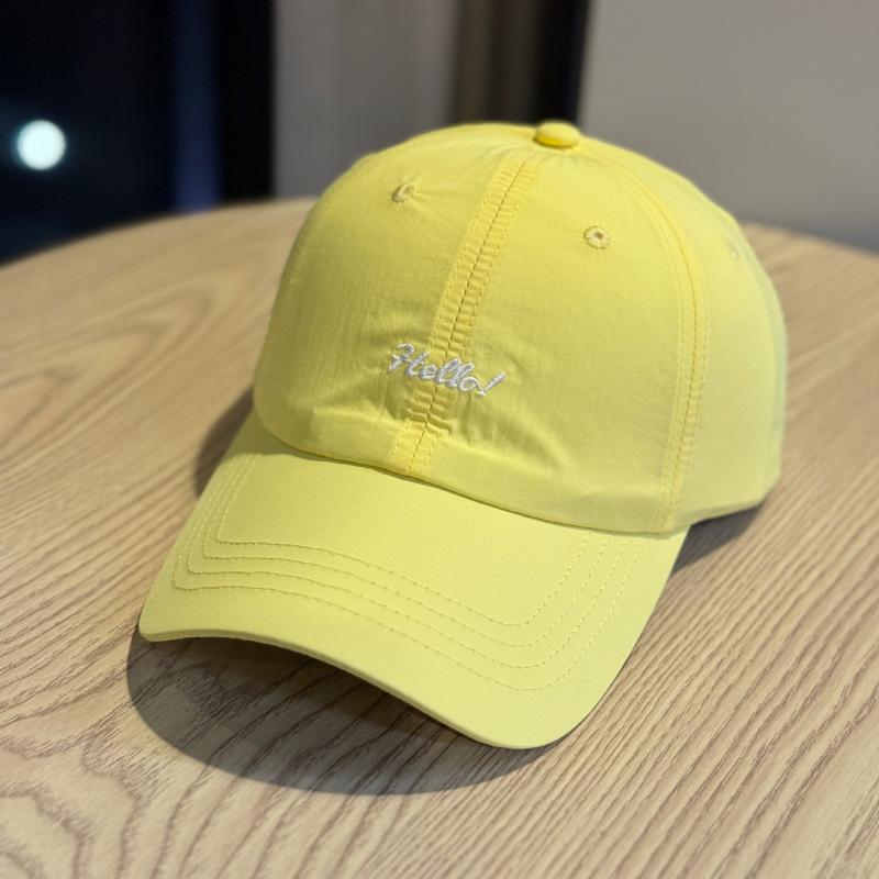 Embroidery Letter Baseball Cap Men And Women Summer Quick Drying Breathable Cap Outdoor Sports Shade Sun Hat