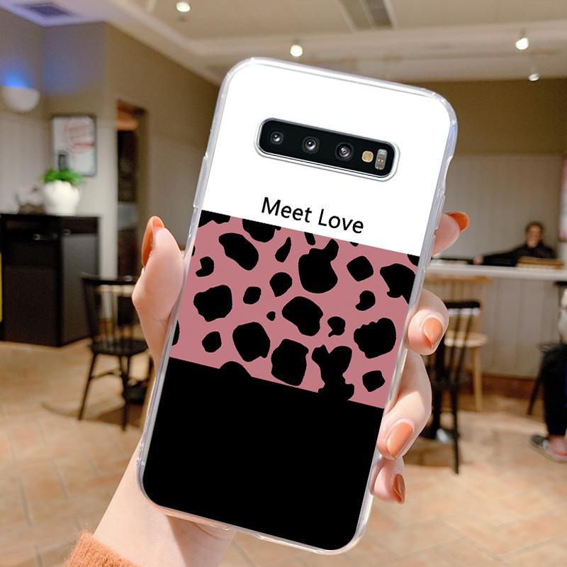 For Samsung Galaxy S10 Plus S10E Phone Case Shockproof Silicone Soft Funda Cute Transparent Bumper Coque For Samsung S10 S10+