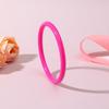 4Pcs/Set Round Stackable Bangle Multicolor Acrylic Cuff Minimalist Resin Bracelet  For Women