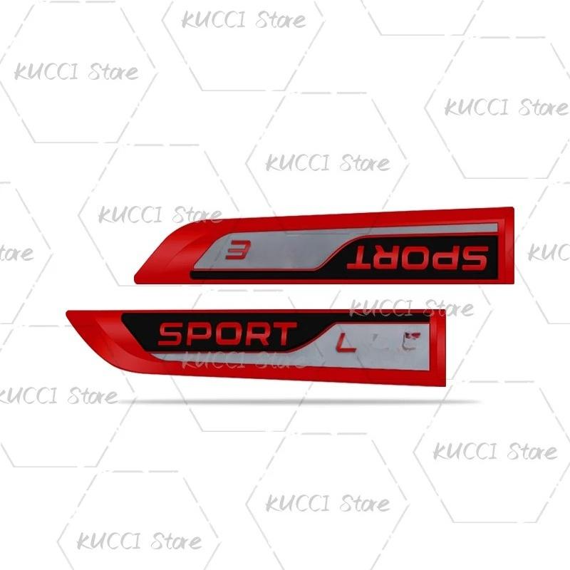 3D Car Sticker Sport Line Logo Metal Emblem Badge Decals