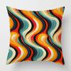 Декор для дома Яркий волнистый узор Цифровая печать Наволочки с узором Чехол для подушки Подходит для дивана Спальни Автомобиля Наволочка