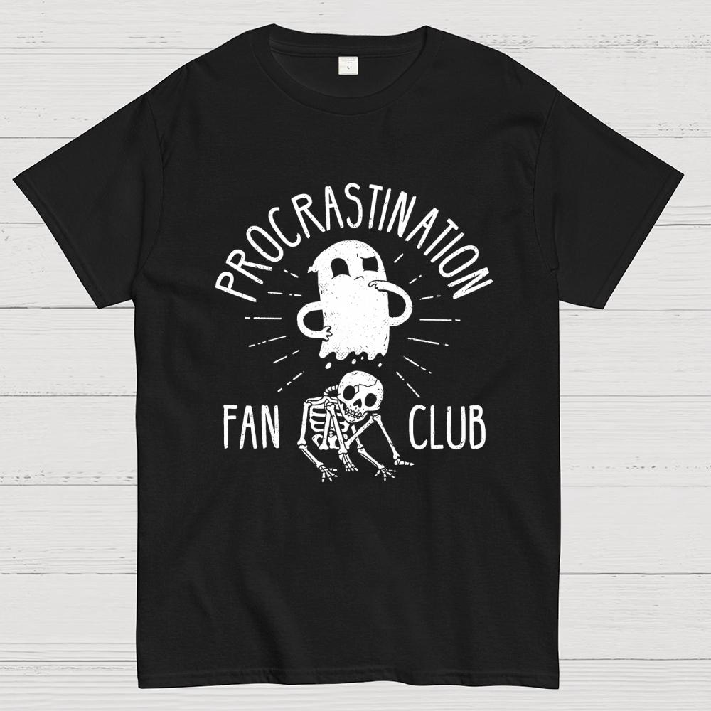 Procrastination Fan Club Cotton Summer Casual Cool Loose T-Shirt