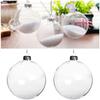 6Pcs 6/8/10cm Plastic Clear Balls Fillable Baubles Xmas Tree Decoration Ornament Christmas Tree Wedding Party Hanging