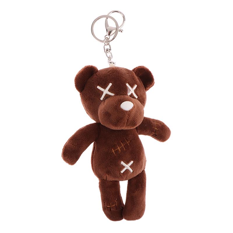 Lovely Cartoon Rabbit Doll Plush Keychain Stuffed Bear Dolls Keyring Cute Bag Pendant For Kid Girl Gifts
