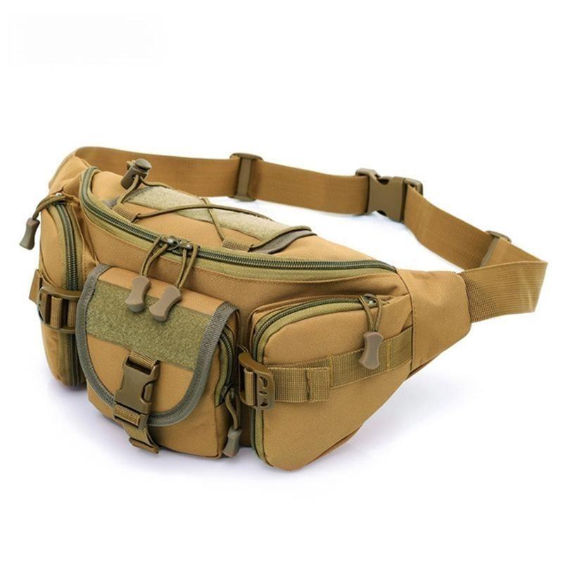 Тактическая поясная сумка-слинг Molle Водонепроницаемые сумки-бананки для туризма, рыбалки, спорта, охоты, кемпинга Спортивный поясной рюкзак Поясная сумка XA517WA