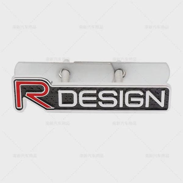 3D Metal Rdesign R Design Front Grill Car Badge Sticker Emblem Decal Decoration For XC40 XC60 XC90 V90 S90 S60 V60 V40 C70