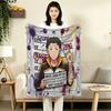 1PC Re Zero Patterned Flannel Blanket Suitable For All Seasons For Home Decor Warmth And Comfort Gifts Holiday Present
