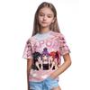 Kpop Мультяшный Принт Графические Детские Футболки Смешной Подарок для Фанатов Харадзюку Футболки Летние Топы Топы с Коротким Рукавом Детская Одежда