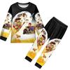 Kids Boys Girls Anime Cartoon Bad Guys Printed Casual Long Sleeves T-Shirt Pants Trousers Clothes Set