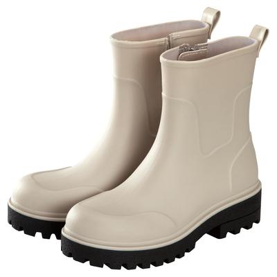 [2025] ВПК. Дождевые ботинки на тракторной подошве [M] Молочно-белые M RBM-7008-203