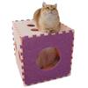 Wear-resistant Cat Scratch Board L Shape Double-layer Cat House  for Small Medium Cats