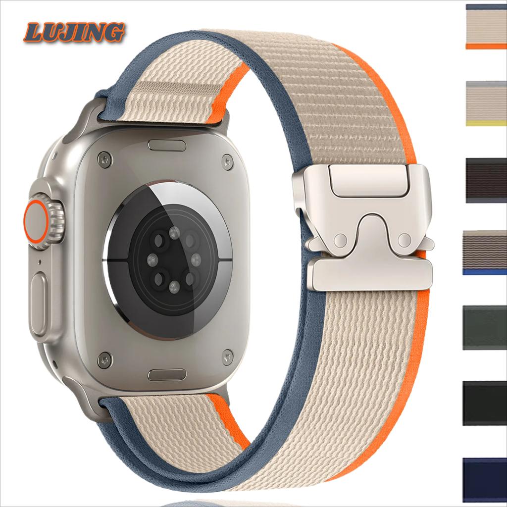 Ремешки для Apple Watch 10 Band 46 мм 42 мм Ultra 2 49 мм 45 мм 44 мм 41 Parachute Trail Bracelet Correa IWatch Series10 9 8 7 6 5 SE 4