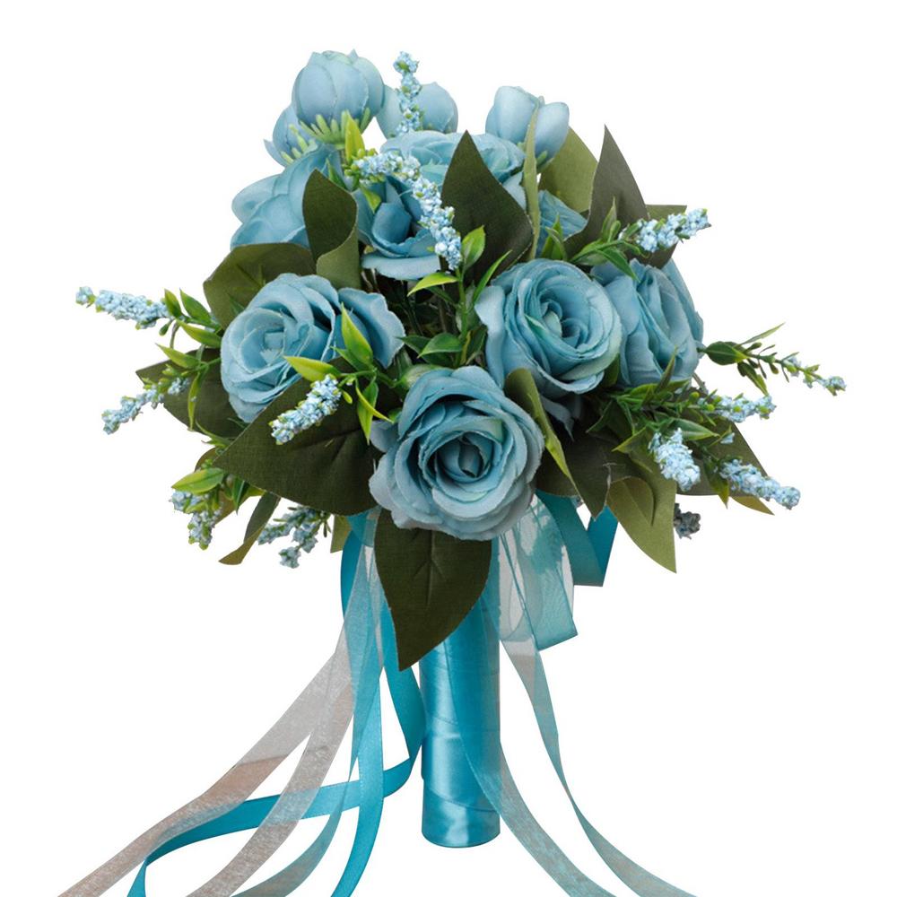 Белый искусственный букет цветов Белые розы Искусственные цветы Букеты для свадьбы Искусственные цветы Костюм Свадебный невеста держит