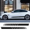 Car Exterior Decor 2Pcs/Set Racing Stripes Car-Styling Vehicle Body Side Decals Stickers Decoration Auto Parts