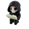 Cartoon Gothic Decoration 3D Printed Reading Pose Ghost Statues Cute Ghost Ornaments  Desktop Use
