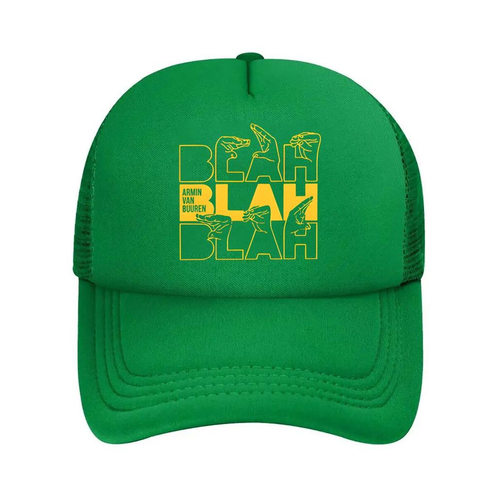 Armin Van Buuren DJ - Inspired, ‘Blah Blah Blah’ Typography Art Mesh Baseball Cap